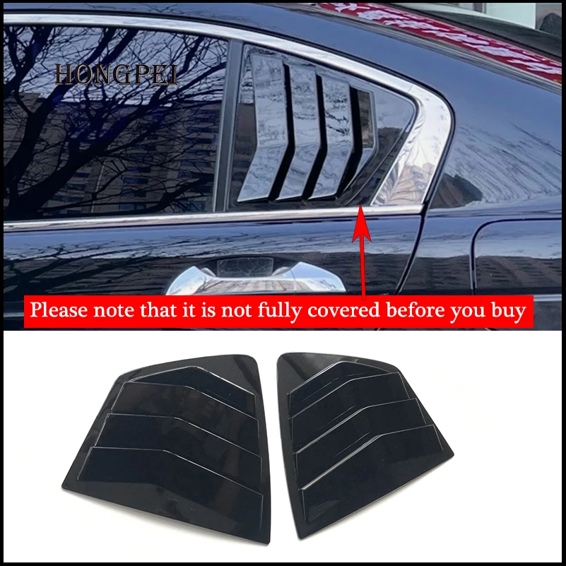 

Car Styling For Honda Accord 8th 2008-2012 Rear Window Blind Shades Louver Vent Molding Cover Sticker Trim Auto Accessories