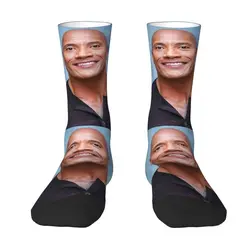Fashion Printing Dwayne The Rock Johnson Socks for Women Men Stretchy Summer Autumn Winter Crew Socks