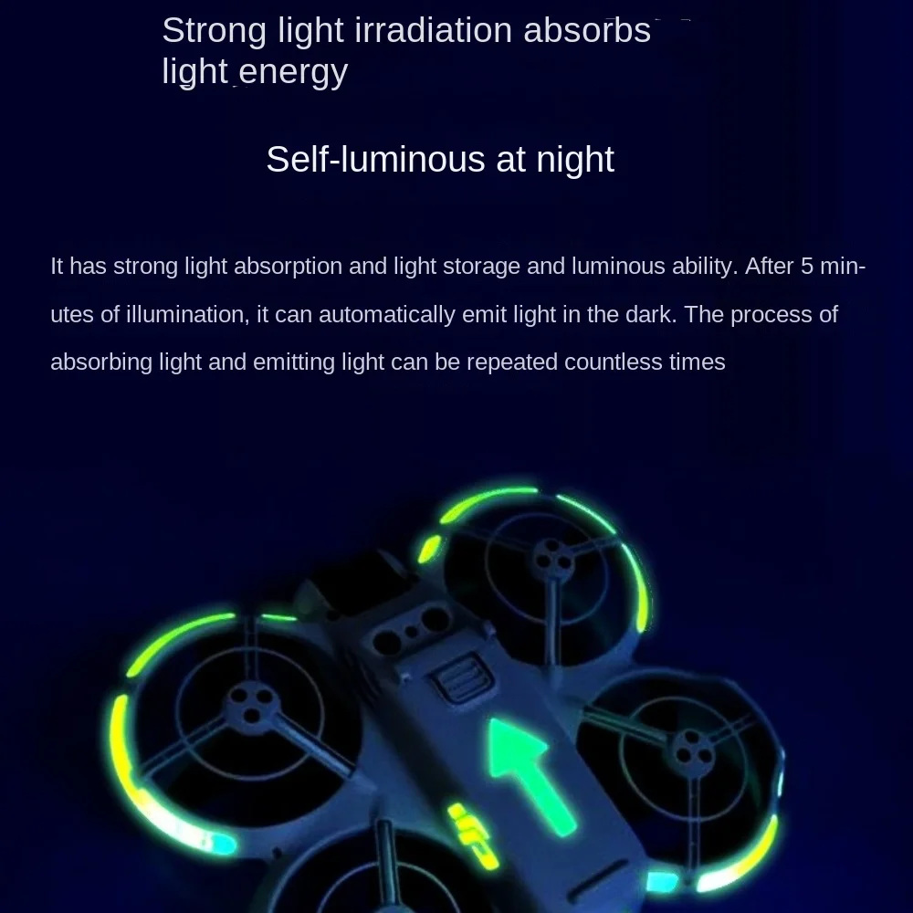 Durable PVC Luminous Stickers Glow-in-the-dark Multiple Color Marking Sticker Reusable Glowing Film RC Drone Accessories