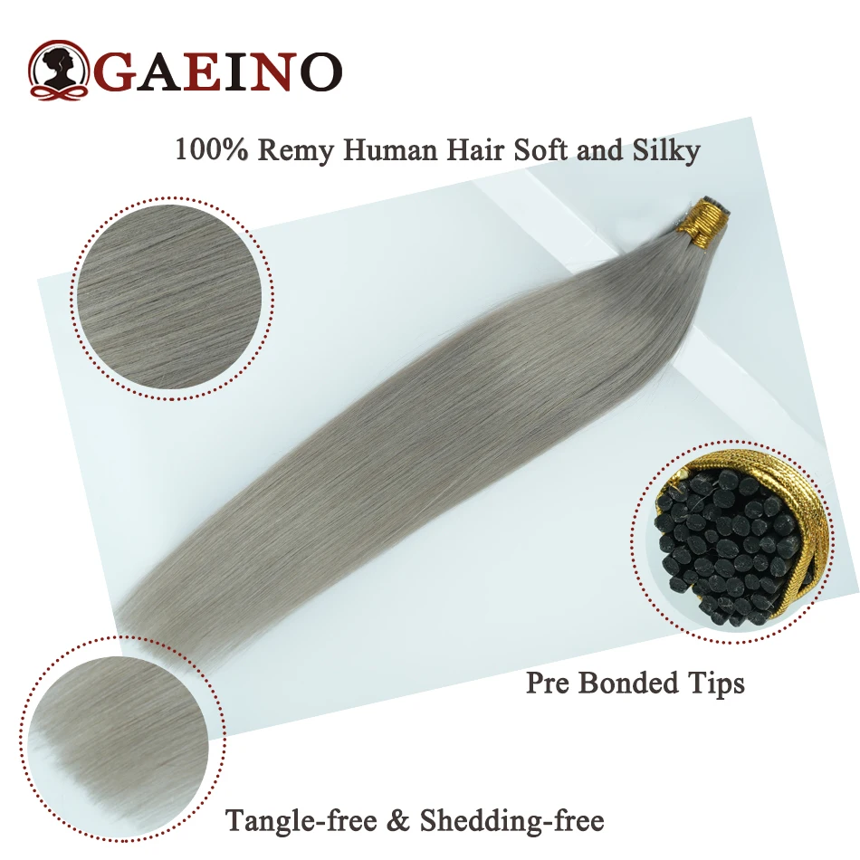 Straight I Tip Hair Extensions Human Hair Keratin Capsule Human Fusion Hair Extension For Women Salon Quality 100Strands/Pack - Image 5
