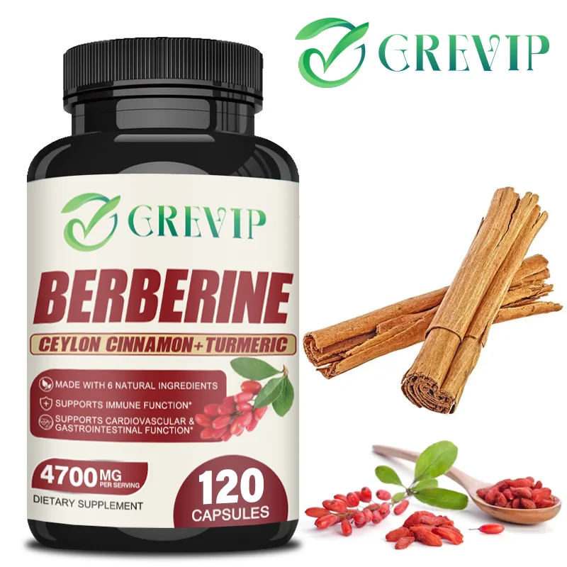 Berberine Capsules-Contains Ceylon Cinnamon-Supports Heart Health, Immune System, Cardiovascular Health Berberine Capsules