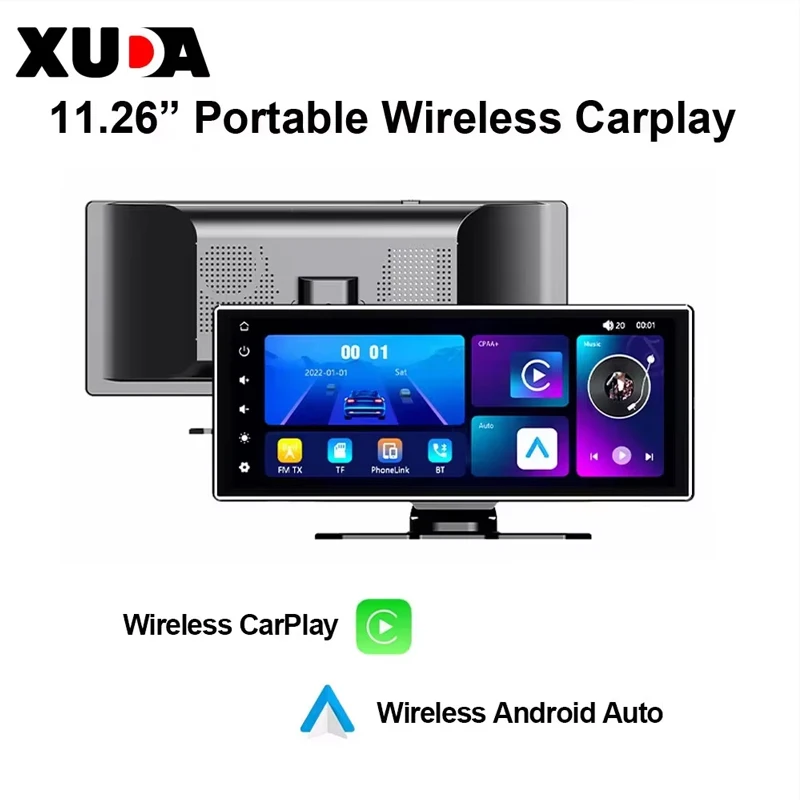 XUDA 11.26 インチポータブルワイヤレス CarPlay スクリーン