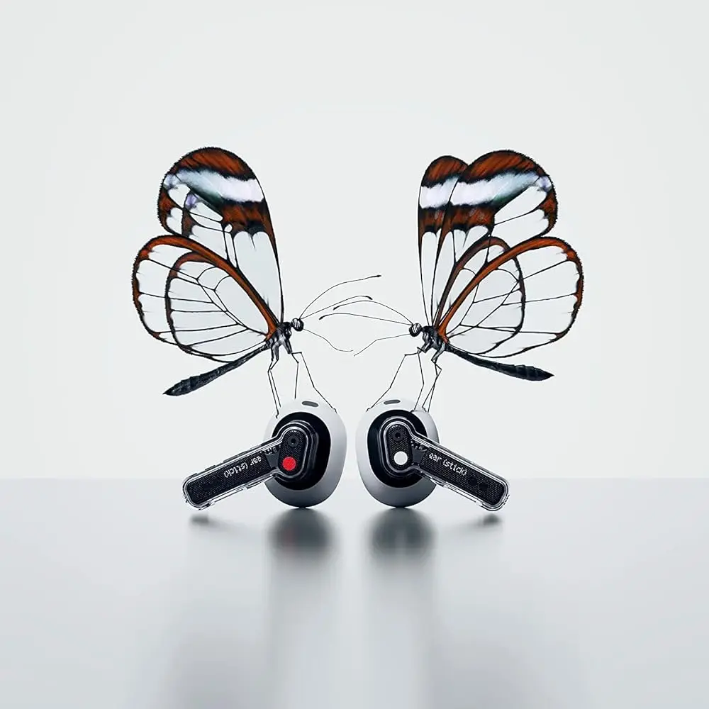 ۷ι  Nothing Ear (ƽ) ü  ,   12.6mm ̳ ̹, Ŭ ̽ 