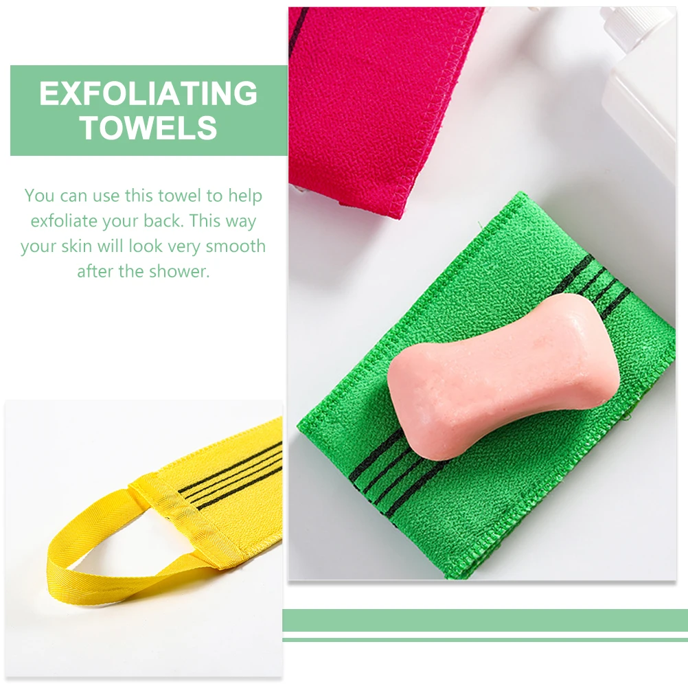 Obmwang 3er Set Peeling-Rückenschrubber – Weiches Körperpeeling Für Dusche & Bad