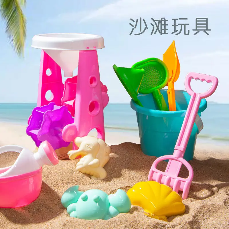 

29pcs Summer Soft Baby Beach Toys Baby Beach Game Toy Children Sandbox Set Kit Summer Toy for Beach Play Sand Water Play Cart