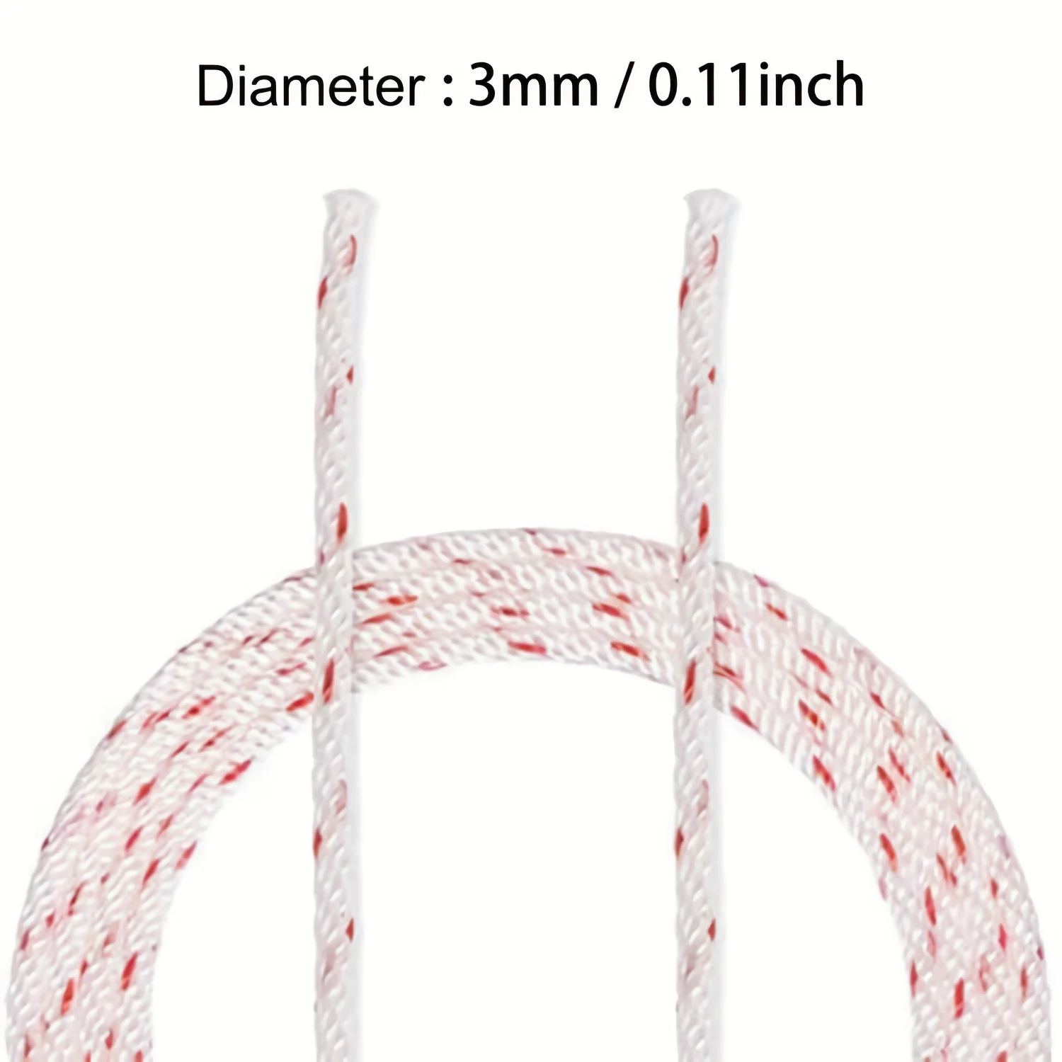 LUSQI Recoil Starter Rope 10m*3mm Pull Rope With 0/1/2/3 Starter Handles for Gasoline Lawn Mower Engine Parts