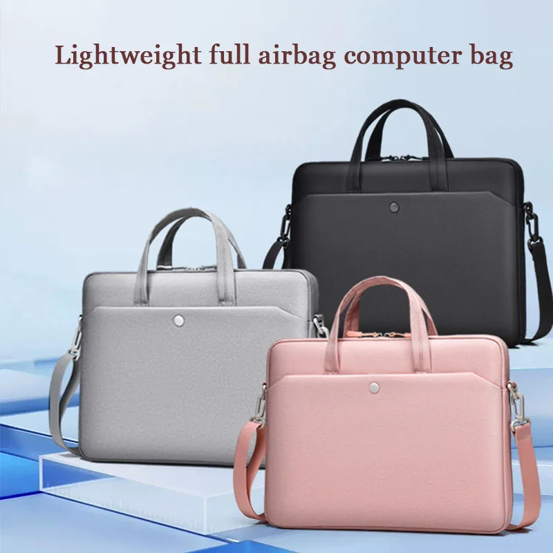 

Handbag Laptop Bag For 14.1/15.6 Inch Protable Shoulder Messenger Bag For Xiaomi Dell Lenovo Shockproof Notebook Case Briefcase