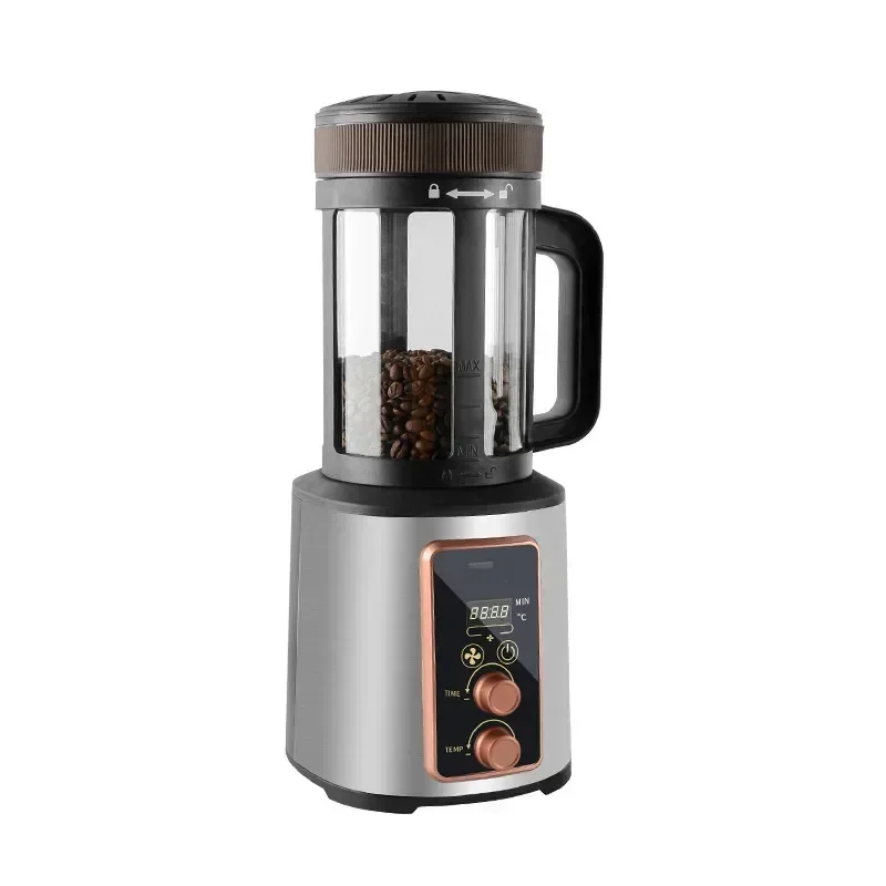 Full-Automatic Coffee Bean Roaster Temperature Regulating Hot Air Coffee Bean Household Automatic Cooling Double Knob Roaster