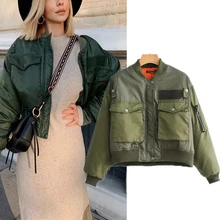 

Woman's Bomber Jackets Lightweight Windbreaker Spring Fall Full Zip Active Coat Outwear