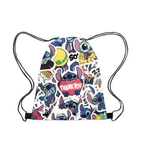 Disney Stitch Drawstring Bags Children Backpack Cartoon Mini Lilo&Stitch Travel Storage Bag Casual Swim Portable Backpack 6