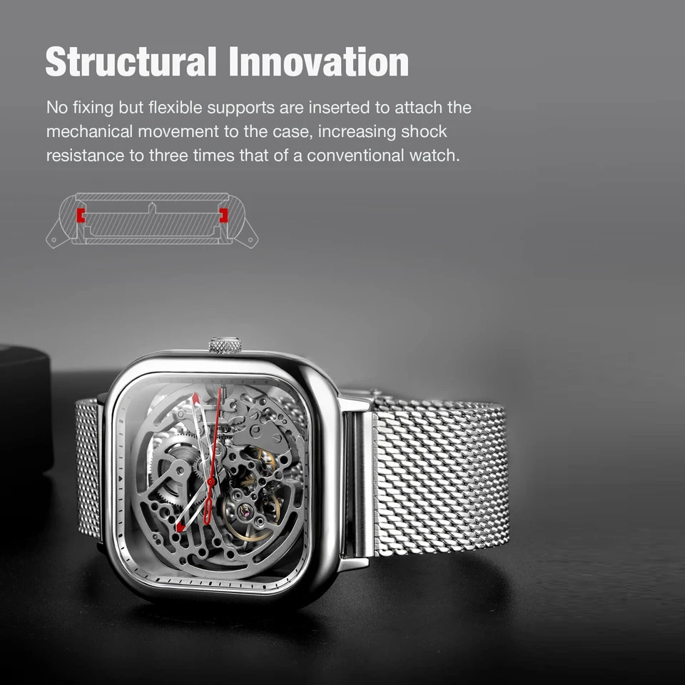 CIGA design 時計オリジナルデザイン スケルトン 機械式時計 世界で累計売上1億円突破、フルスケルトン機械式腕時計CIGA Design X