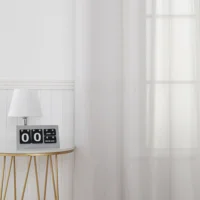 Urgarding Anti-radiation Emf Shielding Cotton & Silver Mesh Curtains for Window, White Anti Radiation Window Curtain 2