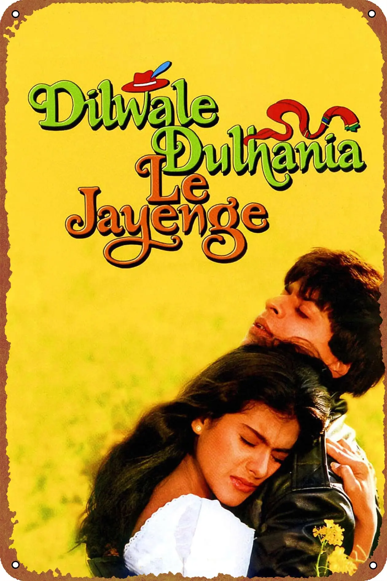 Dilwale Dulhania Le Jayenge плакат, металлический жестяной знак, Настенный декор-фотообои для домашнего декора, подарки-8x12 дюймов