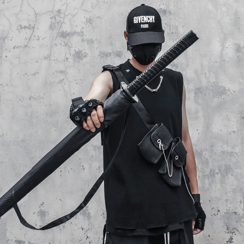 

Long Handle Katana Umbrella Men Vintage Creative Black Large Sword Umbrella Business Luxury Windproof Samurai Sword Umbrellas