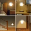 LED Night Light Motion Sensor EU Plug Lamp Nightlights For Children Bedroom Decoration Hallway Stairs WC Bedside Night Lamp 6
