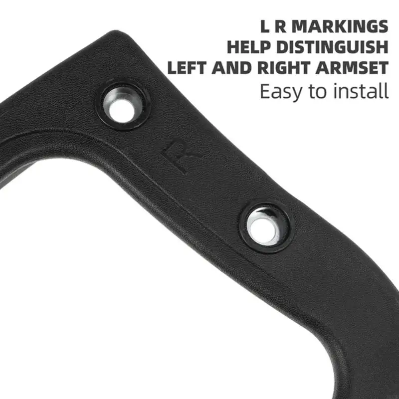 2pcs feste Position Armlehnen für Taskstühle Anti -Vibration Design Kunststoff bauen reibungslose Integration mit B03E – Detail 8