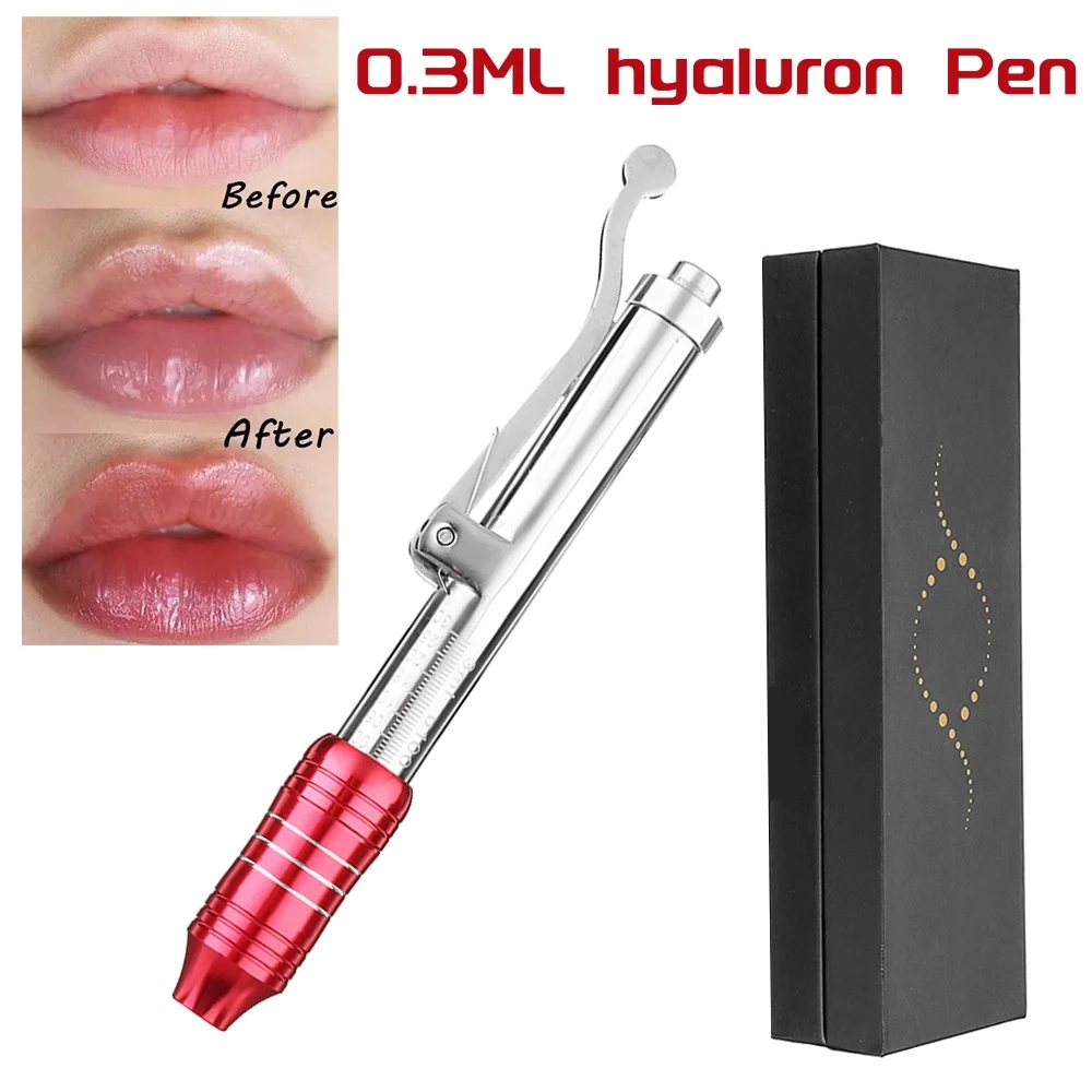 

0.3ML Red Pressure Hyaluron Pen Facial Filling Assisted Injection System Anti Wrinkle Lip Lifting Atomizer Skin Lip Injection