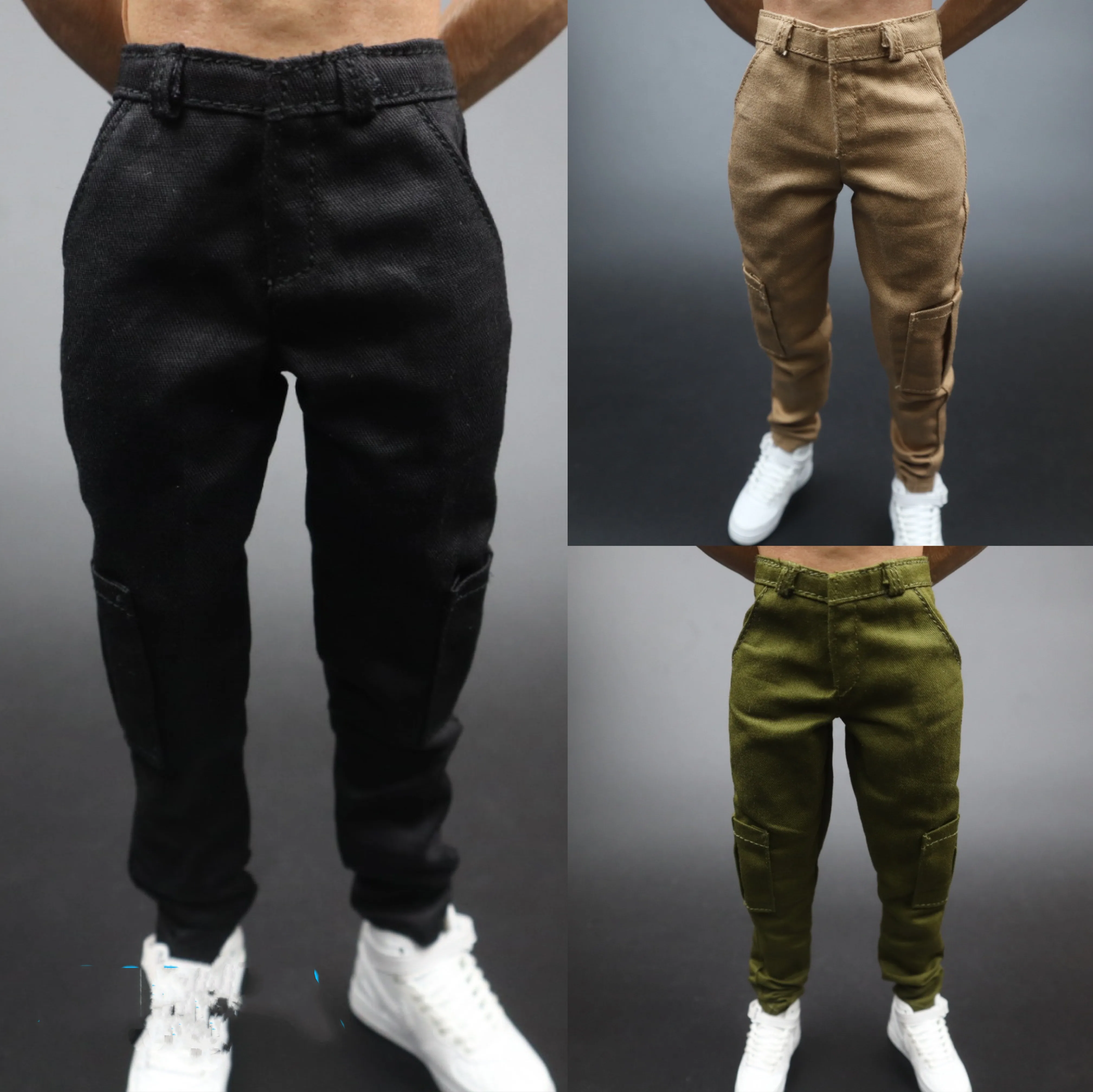 

Casual Trouser 1/6 Scale Male Soldier Straight Multi Bag Combat Pants Trend Clothing Model for 12 Inches Action Figure Body