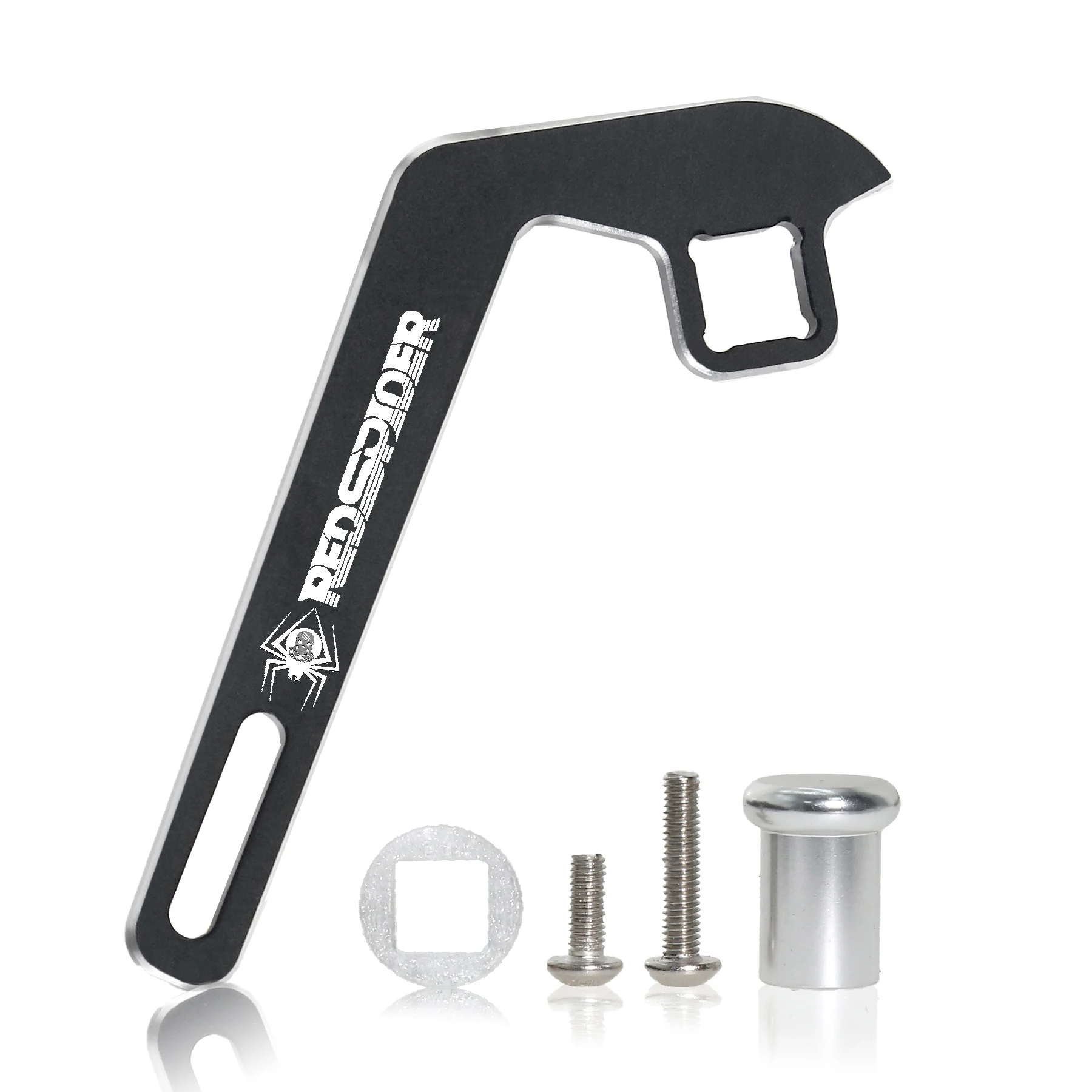 Pièce de rechange : volant de télécommande CNC en alliage d'aluminium pour Traxxas TQi, monté sur émetteur.