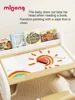 ZC Learning Table and Chair Suit Reading Area Children's Early Education Kindergarten 3-8 Years Old Baby Gaming Table 4