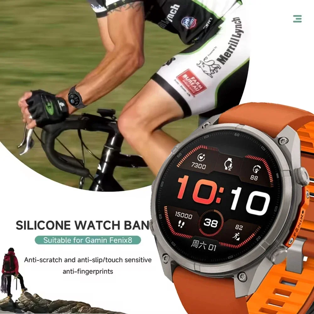 Enhanced Silicone Sport Watch Band - QuickFit 22mm/26mm