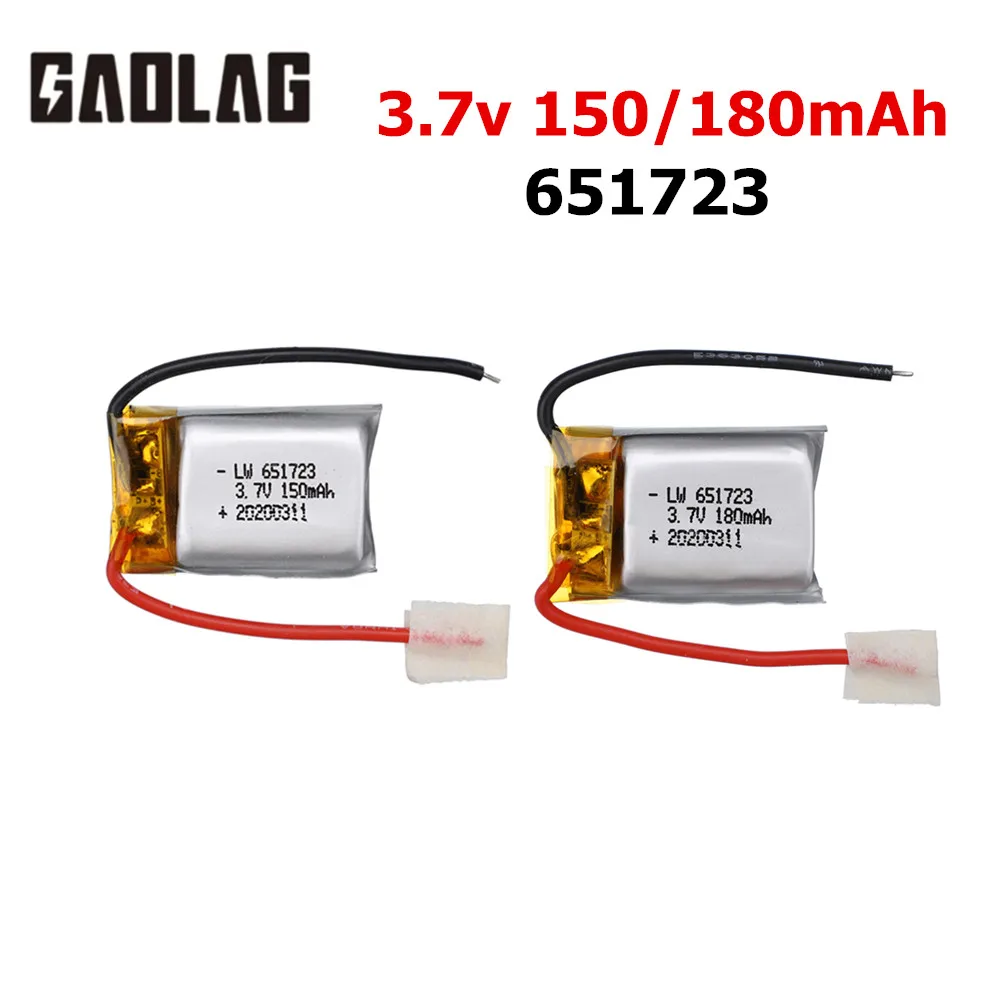 Batterie 3.7V 150mAh 180mAh pour Hélicoptère RC Syma S107 Pièces Drone