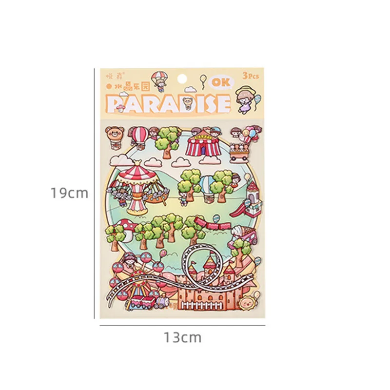 Baby Children Landscraping PET DIY Badroom Stickers Scene Cartoon Animal Lief Kawaii Sticker for Kids Stress Relief Party Gift