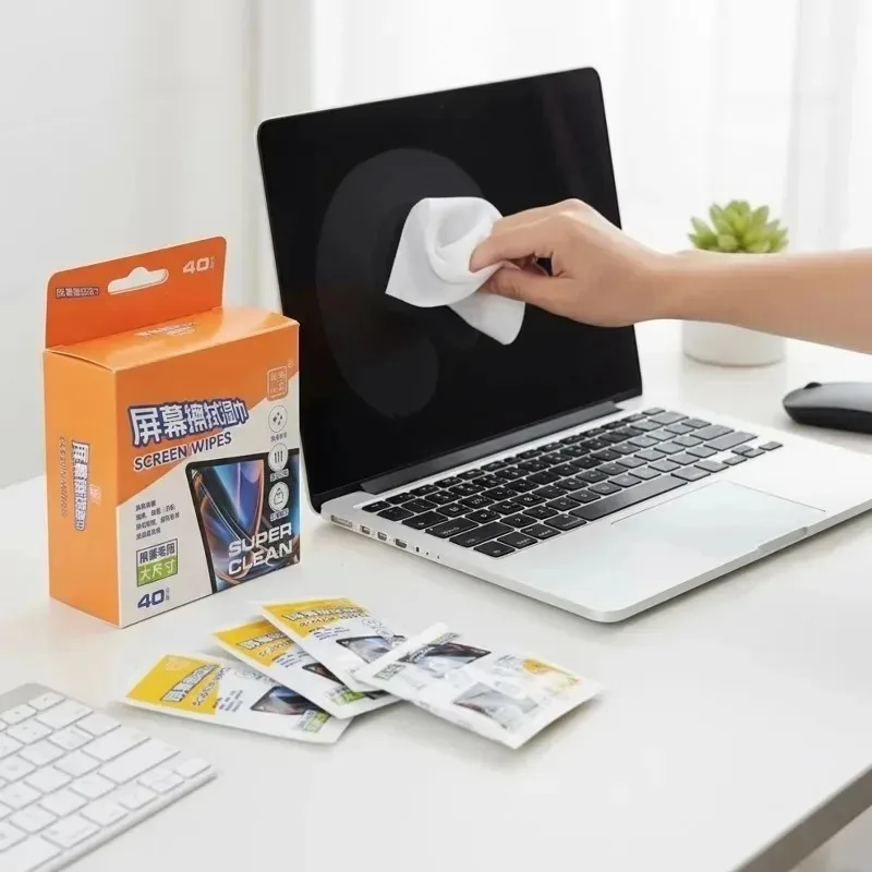 Disposable Portable Screen Cleaning Wipes - Dry and Wet Cloths for Electronics and Surfaces