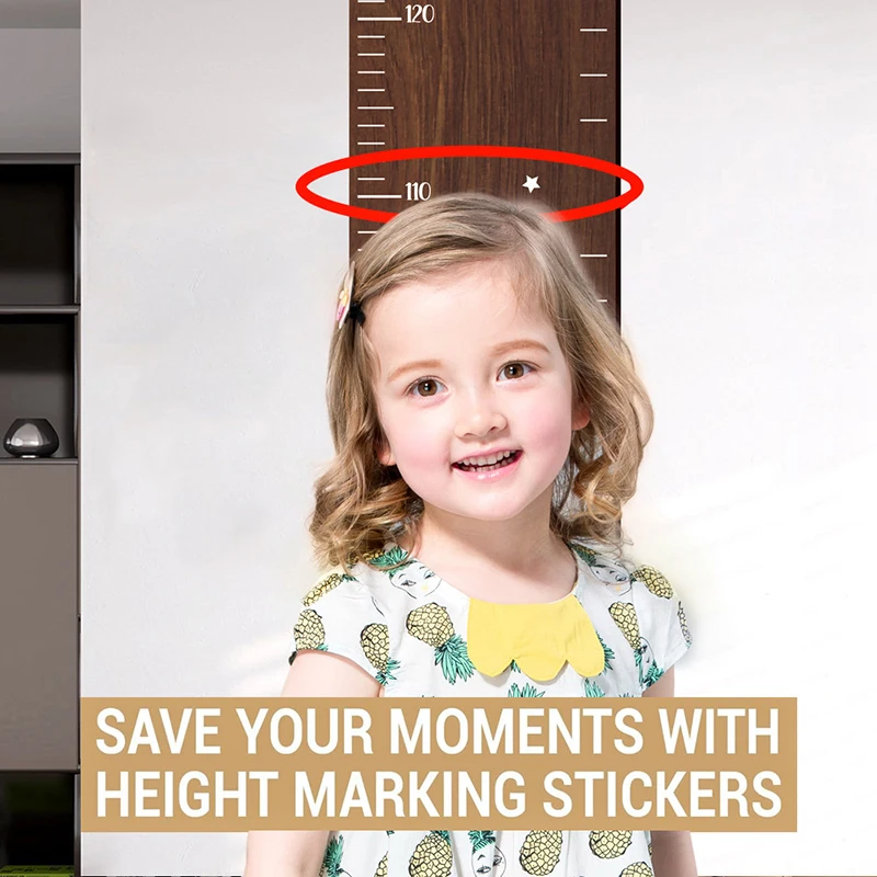 1Pieces Lightweight Height Ruler Growth Wall Decor Boys Height Chart Girls Growth Ruler Child Measurement Chart