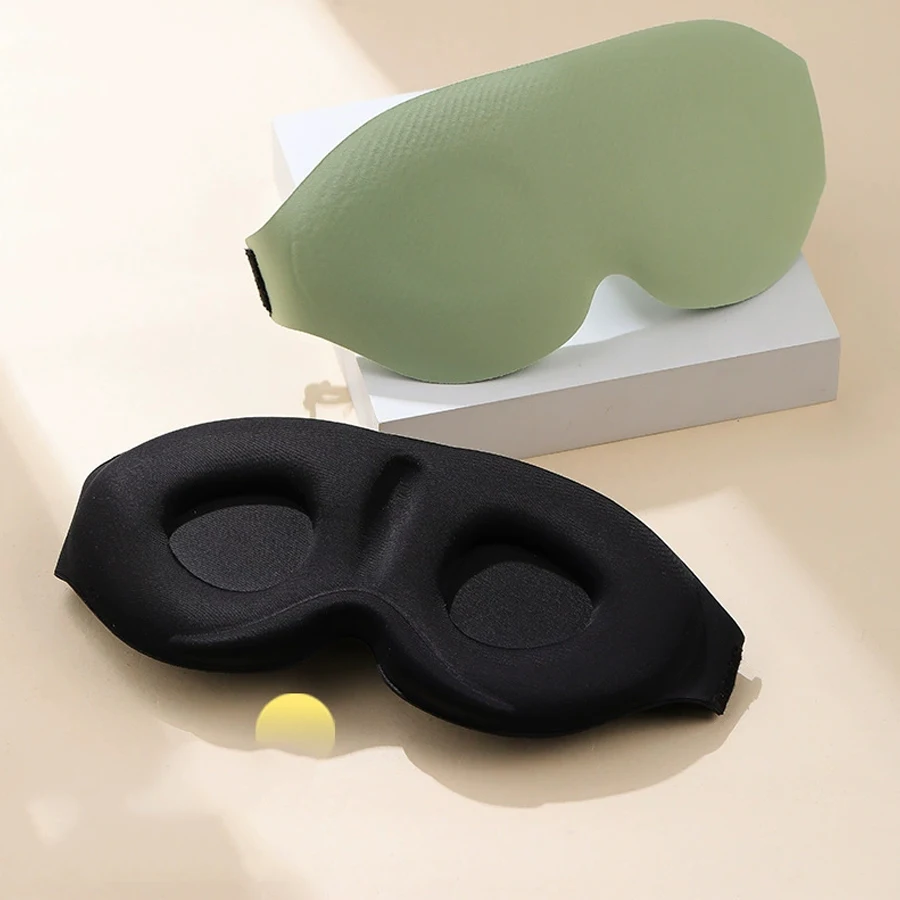 Luxurious 3D Light-Blocking Sleep Mask with Noise Reduction, Hypoallergenic and Skin-Friendly, Perfect for Restful Sleep, Travel, and Relaxation