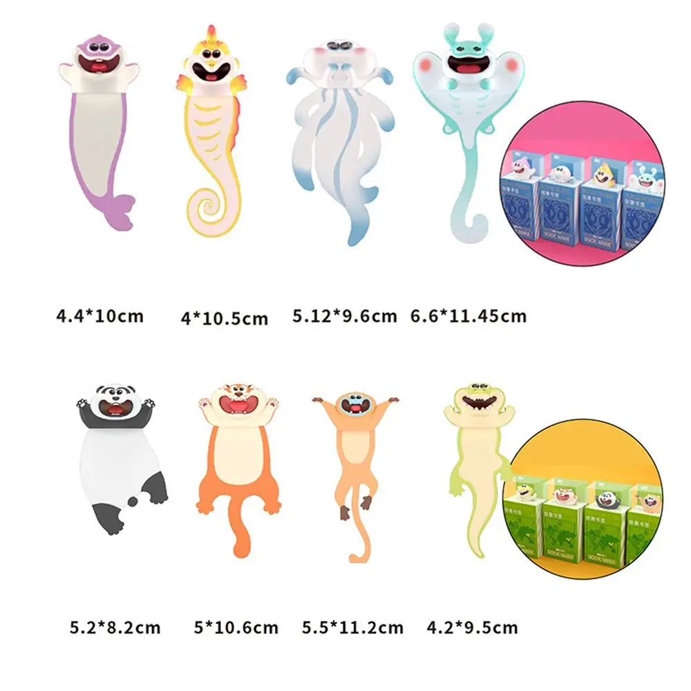 3D Bookmarks Animal Bookmark For Books Reading Lovers Sign Book Mark Learning Gift School Office Supplies For Gift