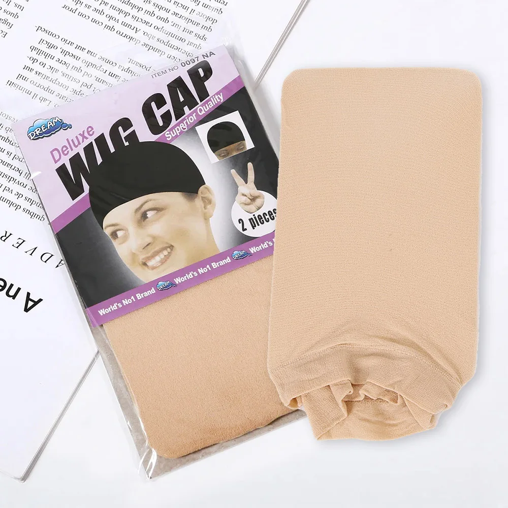 Wig Caps Hair Nets Weave Hairnets Cheap Hair New Stocking Cap For Wigs Net For Wigs Bald Cap Wig Stretchy 2 Pcs/(one pack) wig caps hair nets