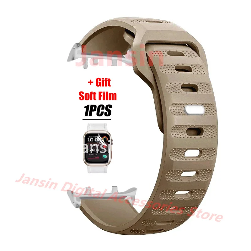 Premium Silicone Sport Band with Screen Protector - Replaceable Bracelet Accessories