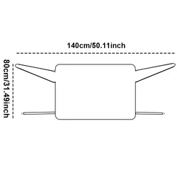 Universal Car Rear Windshield Protector - 2 - Layer Aluminum Foil Sunshade & Snow Guard (Silver)