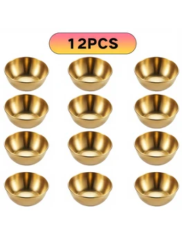 Golden Stainless Sauce Dishes 1