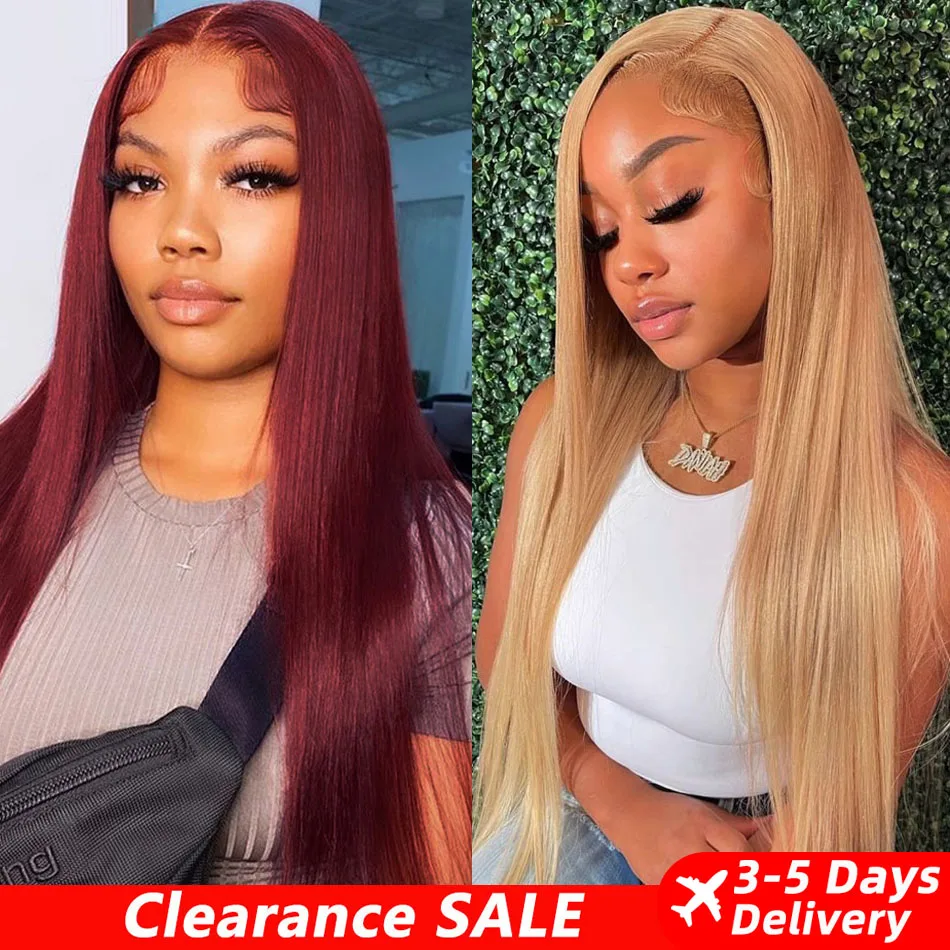 CLEARANCE Honey Blonde & Burgundy Wigs