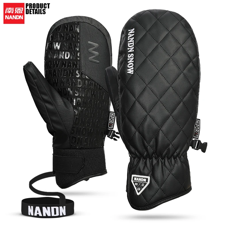 NANDN SNOW Ski gloves men women Keep warm Snowboard Gloves Motorcycle Winter Skiing Climbing Waterproof Snow Gloves 5