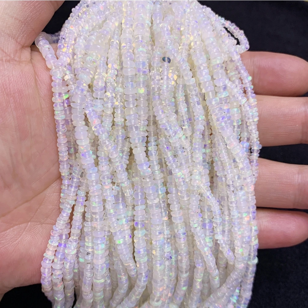 4mm Natural Opal Abacus Beads Loose Beads DIY Bracelet Necklace Jewelry Making