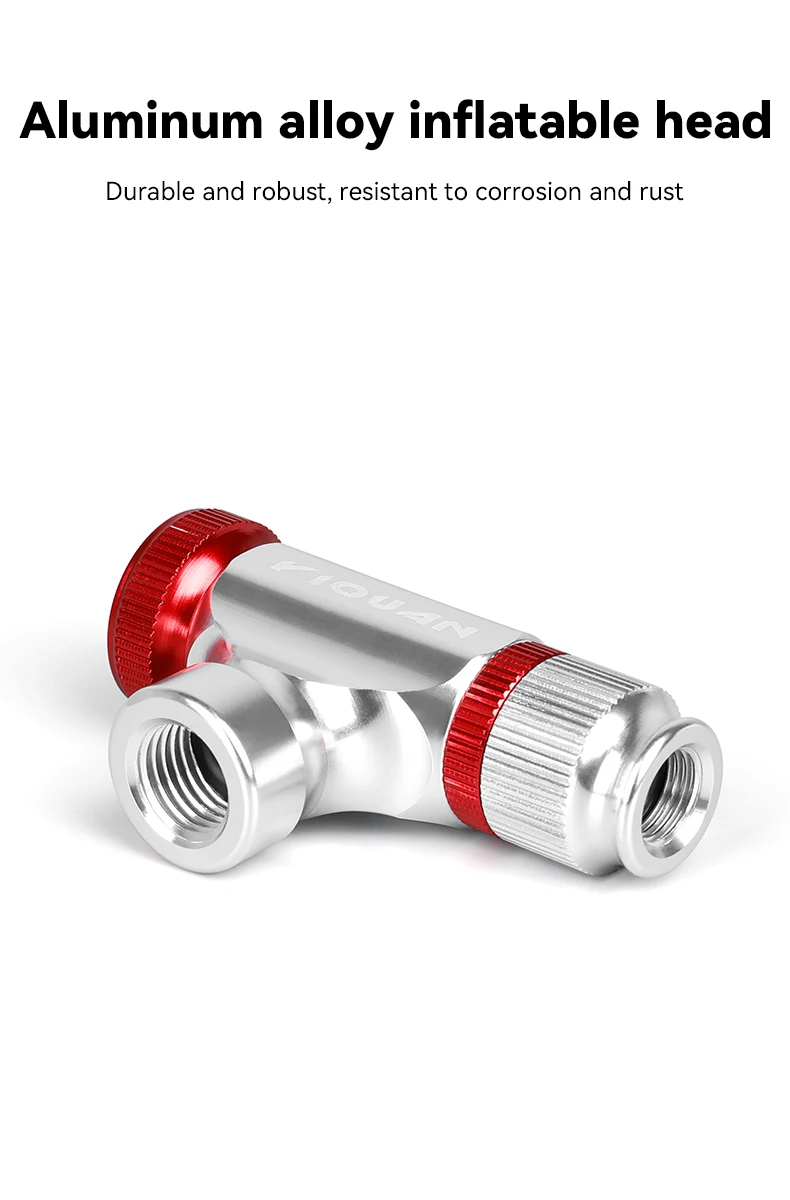 CO2 Fahrrad Reifen Inflator CO2 Pumpen Inflator Kopf Aluminium Legierung Fahrrad Reifen Pumpe Werkzeug Mini Fahrrad CO2 Pumpe Fahrrad Zubehör – Detail 5