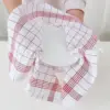 Large Plaid Kitchen Dish Towels Absorbent Tea Towels Soft and Reusable Cleaning Cloths Quick Drying Dish Rags for Washing Dishes 3