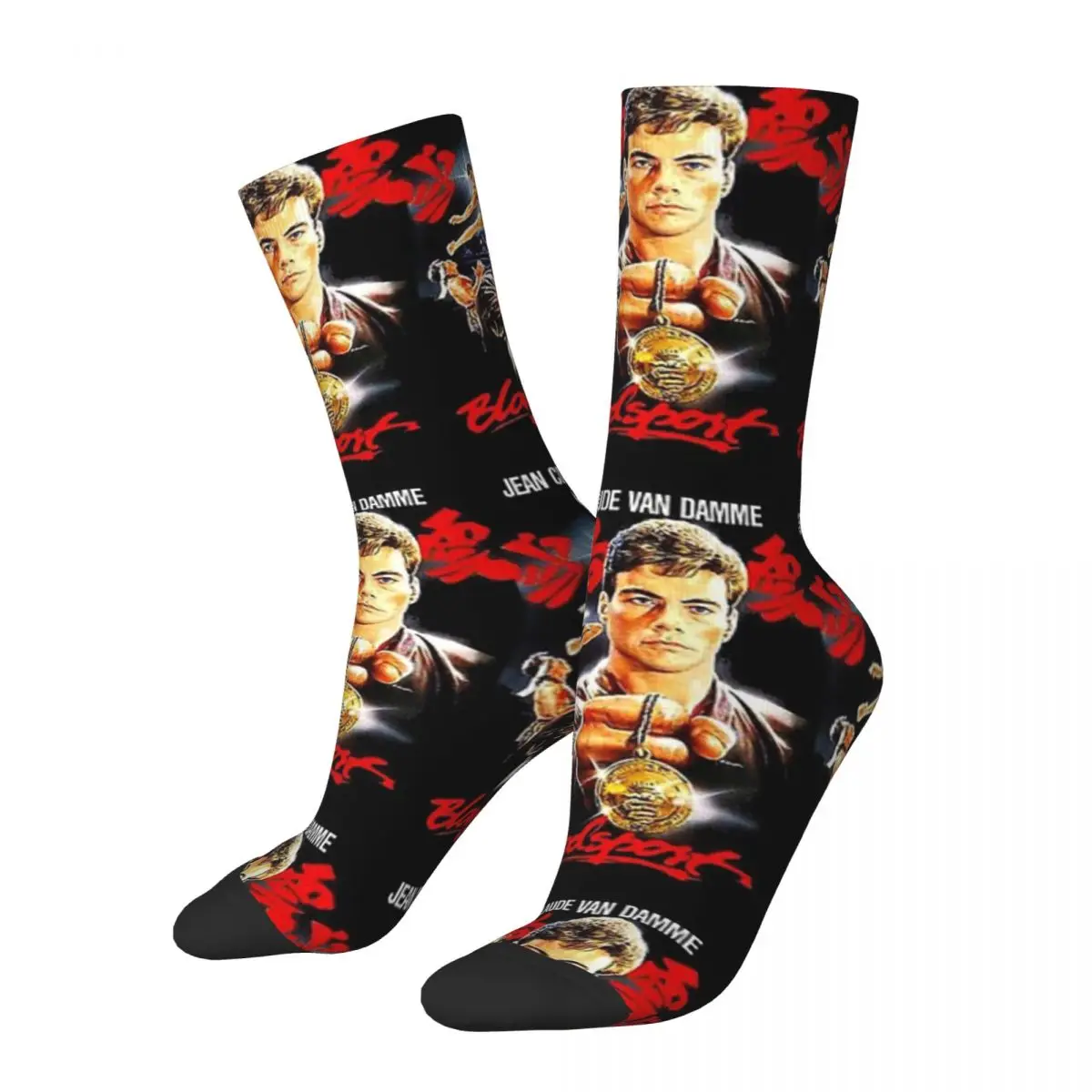 

Bloodsport - Jean Claude Van Damme Frank Dux Socks Harajuku Soft Stockings All Season Long Socks Accessories for Unisex Gifts