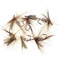 6Pcs Fly Fishing Lure Insects Different Mixed Styles Flies Fishing For Trout Nymph Dry Flies 4