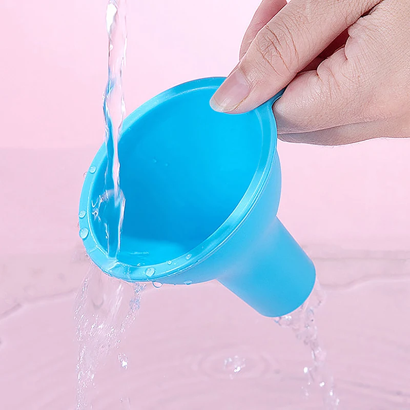 Household Large Diameter Silicone Wide Mouth Funnel Subpackage Oil Milk Powder Beans Kitchen Tool