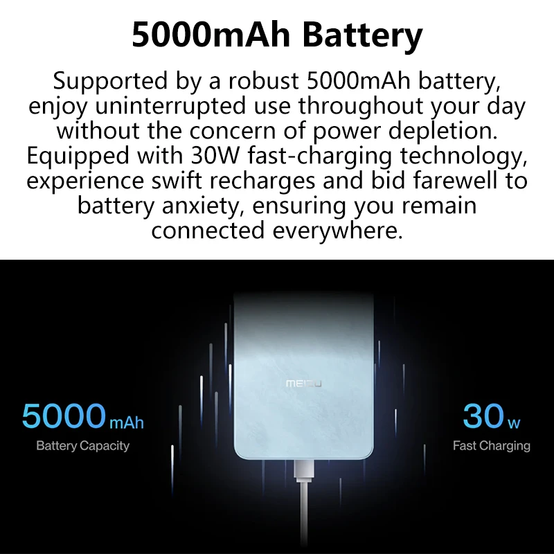 Global Version Meizu Note 21 Pro Smartphone 64MP Main Rear Camera 5000mAh Battery 6.78" 120Hz Display 30W Charge Helio G99 NFC 6