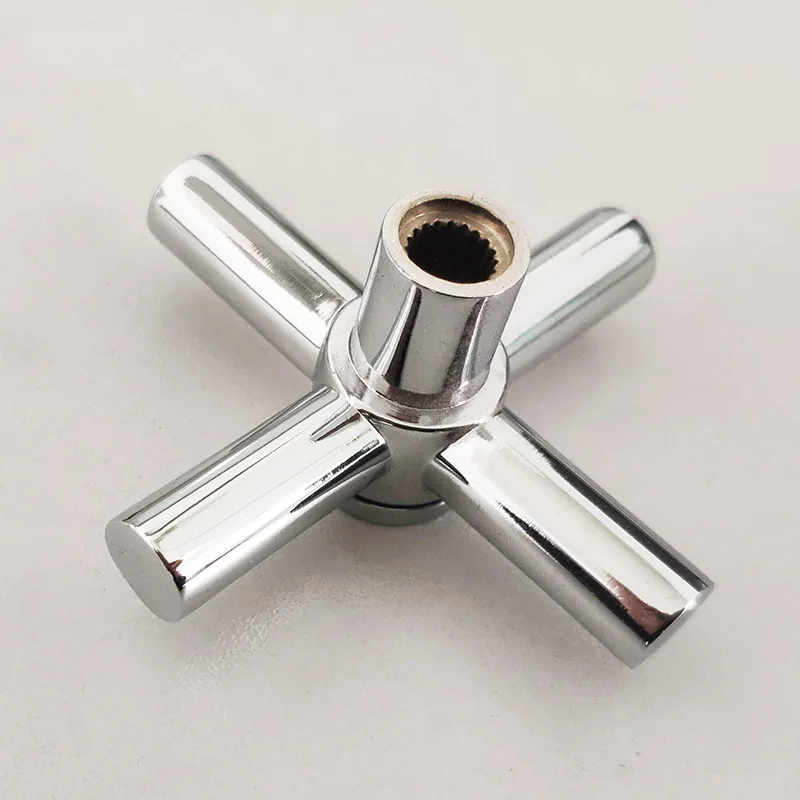 Rubinetto Miscelatore Vasca Design Tradizionale Murale Finitura Cromata E Bianca Con Maniglie A - Foto 8