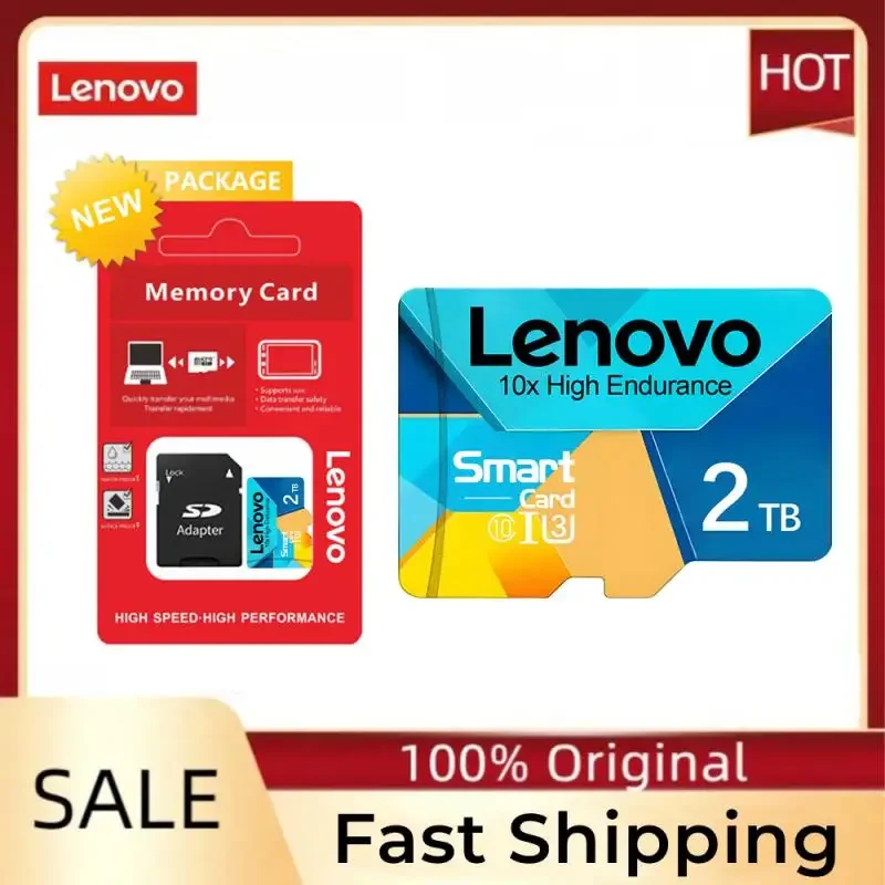 Scheda Di Memoria Ad Alta Velocità Lenovo 2Tb 1Tb Classe 10 Mini Sd Card 512Gb 256Gb Micro Tf Sd Card Ad Alta Velocità 128Gb Per Fotocamera Del Telefo