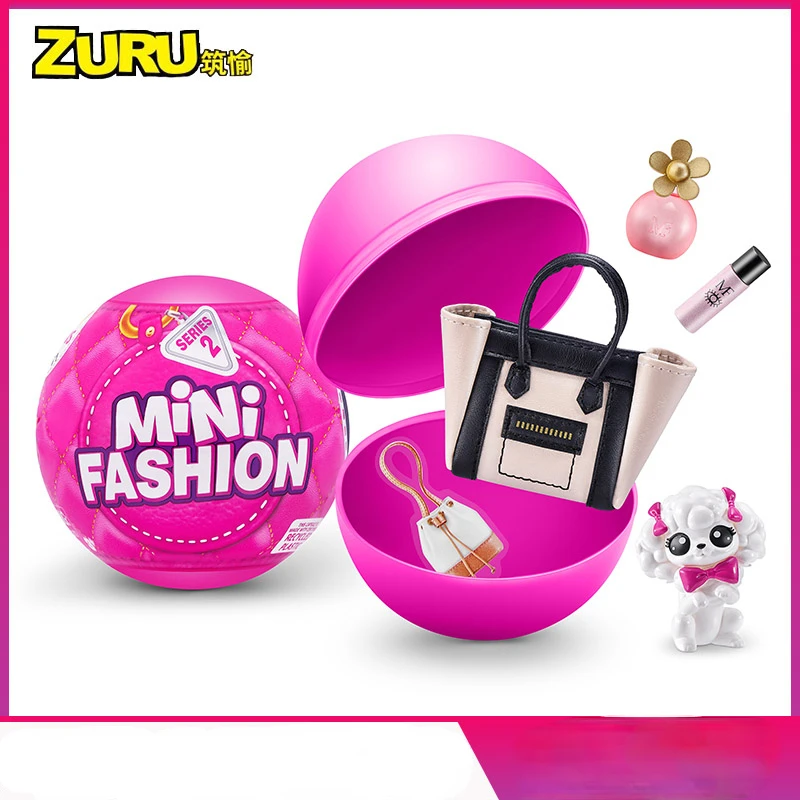 Original Zuru 5 Surprise Mini Fashion Brands Toy Real Fabric