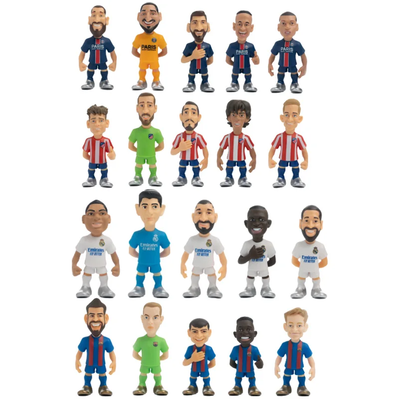 Figurinhas colecionáveis do clube gigante internacional, série da estrela  do futebol, Messi, Neymar, Fati, Suarez, Mbappe, Figuras - AliExpress