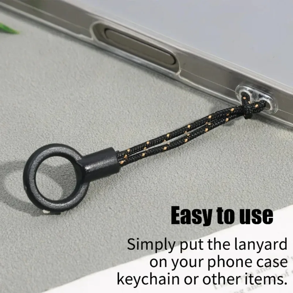 Lanyard Phone Ring Strap Nylon Cell Phone Finger Ring Grip Holders Straps Charm Cord for Mobile USB Flash Drive MP3 Keychain DIY