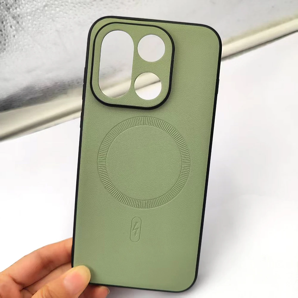 Luxury Magnetic Shockproof Wireless Charging TPU Bumper Case